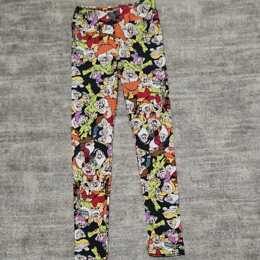 LuLaRoe Kids Multicolor Character Leggings